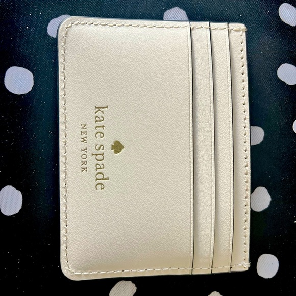 NWT Kate Spade ♠️ Leather Card Wallet 🐝 - Picture 2 of 6